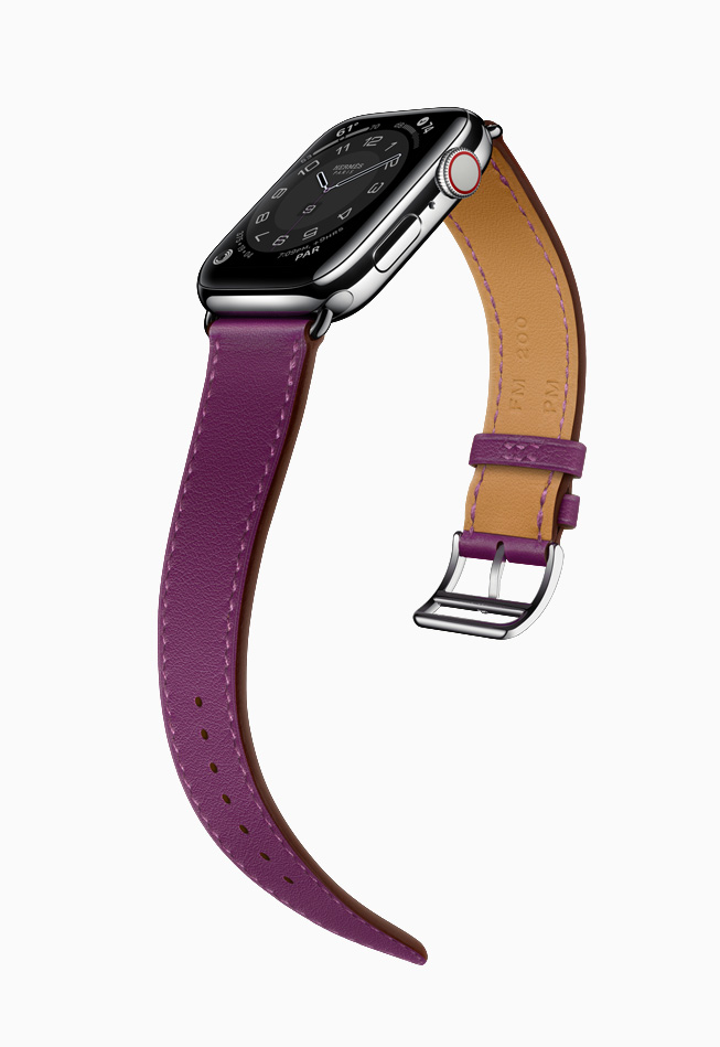 Apple Watch Hermes Series 6 Attelage Single Tour Purple
