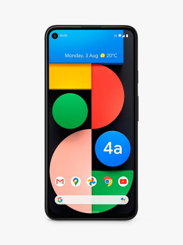 Google Pixel 4a 5G Just Black Front Design