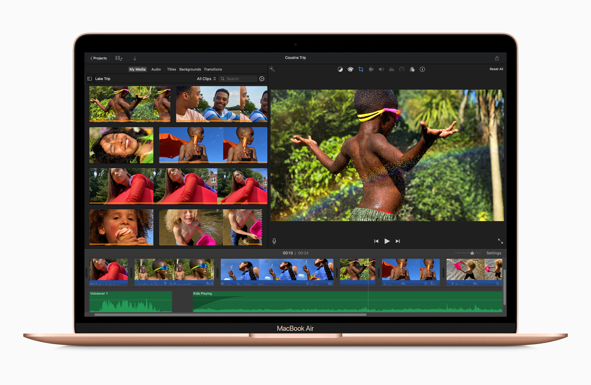 Apple MacBook Air Gold iMovie