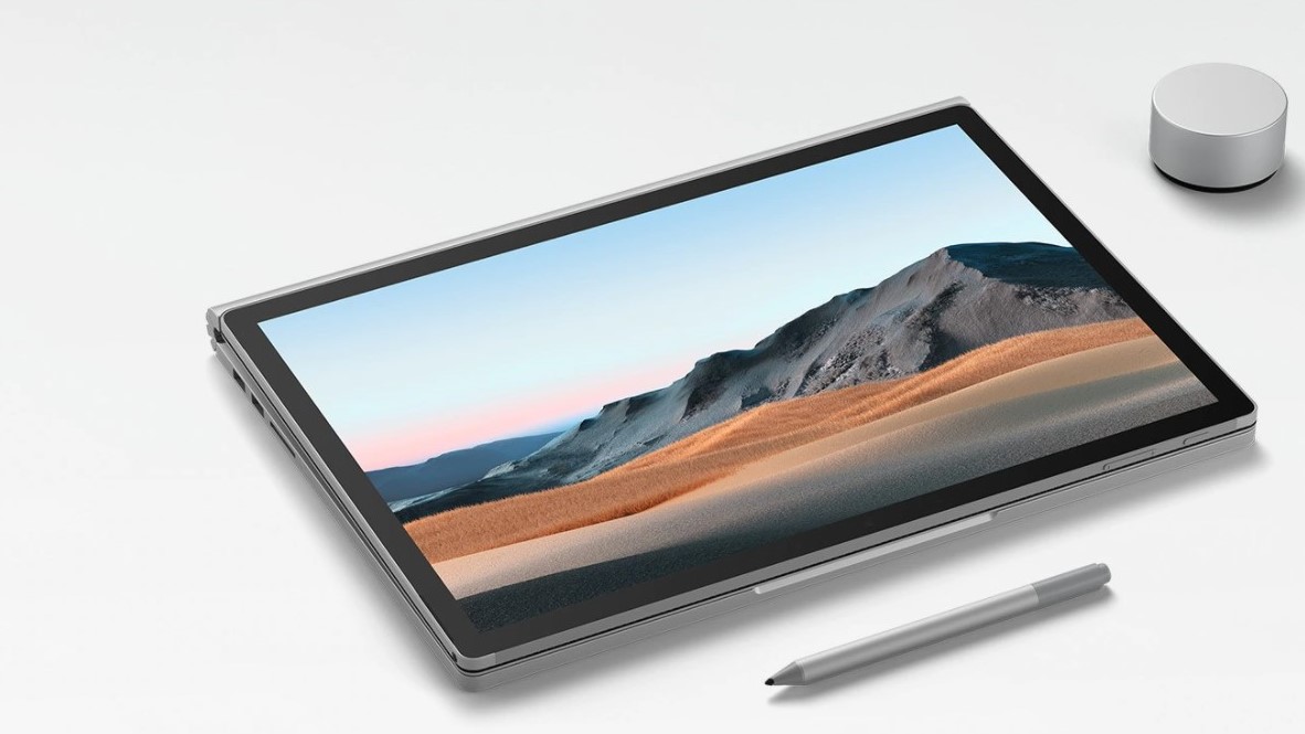 Microsoft Surface Book 3 Tablet Mode With Surface Pen & Surface Dial