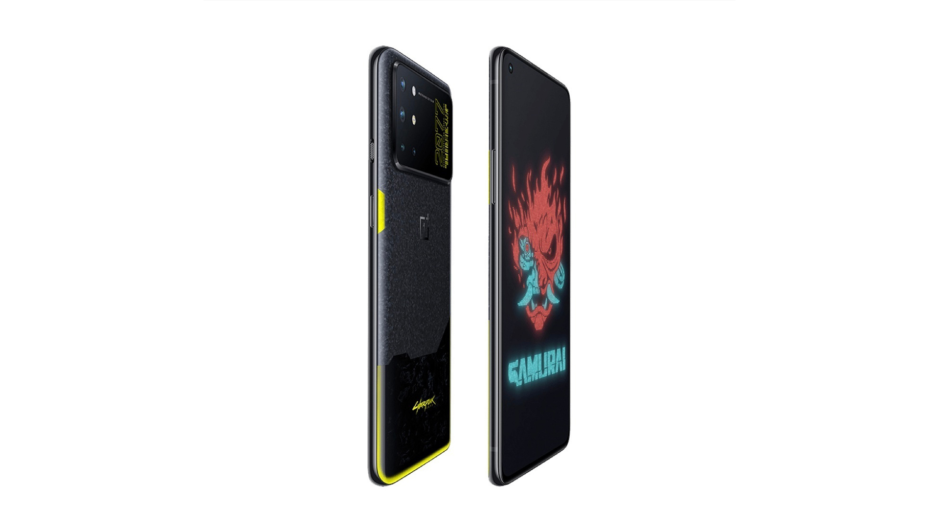 OnePlus 8T Cyberpunk 2077 Edition Front Rear Design