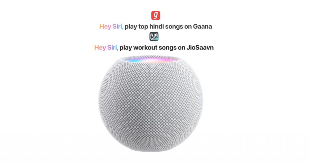 Apple HomePod Mini Gaana JioSaavn Music Streaming