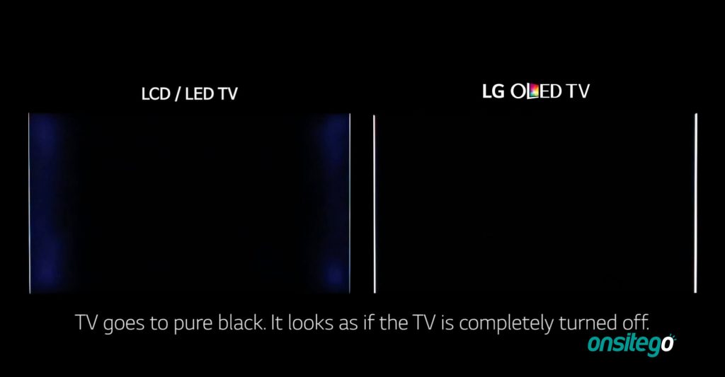 OLED TV vs LCD TV Backlight Bleed