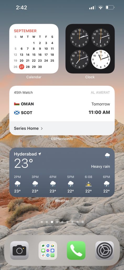 Apple iPhone 13 Pro Max Home Screen Widgets