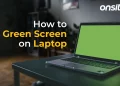 laptop screen green tint
